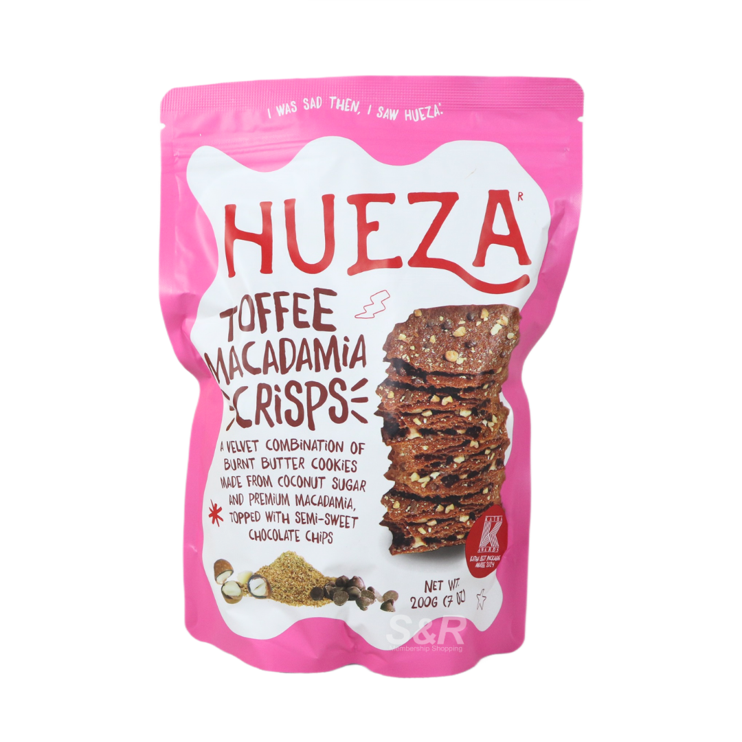Hueza Toffee Macadamia Crisps 200g